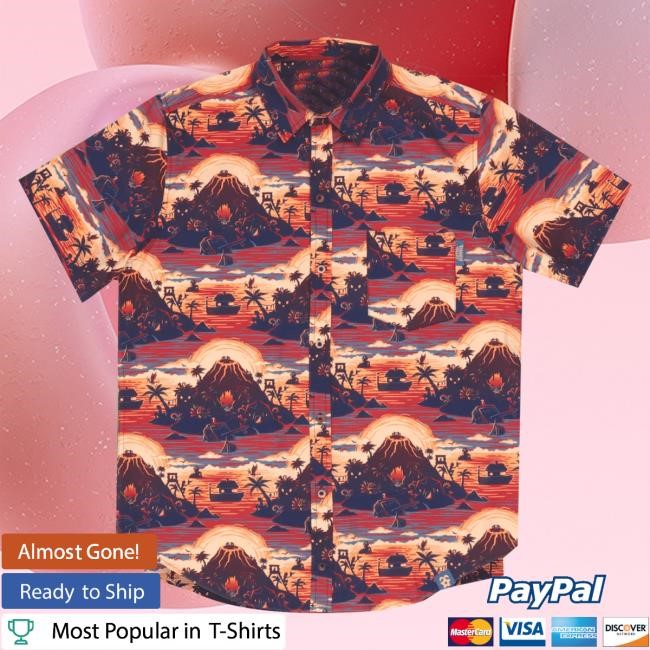Fangamer Merch Ginger Island Resort Button Up Tee Shirt