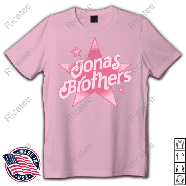 Jonasbrothers Merch Jonas Brothers Pink Stars Tee Shirt