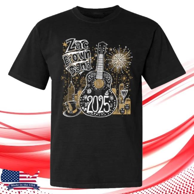 Zac Brown Band Merch Store New Year's Eve 2025 Funny Shirt Zac Brown Band Merch Store New Year's Eve 2025 Shirt