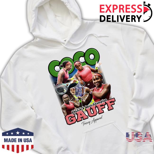 Official Trizzyapparel Coco Gauff U.S Open Graphic Long Sleeve T Shirt