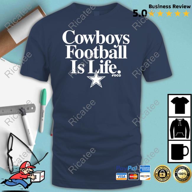 Calvin Watkins Cowboys Football Is Life Foco Shirt
