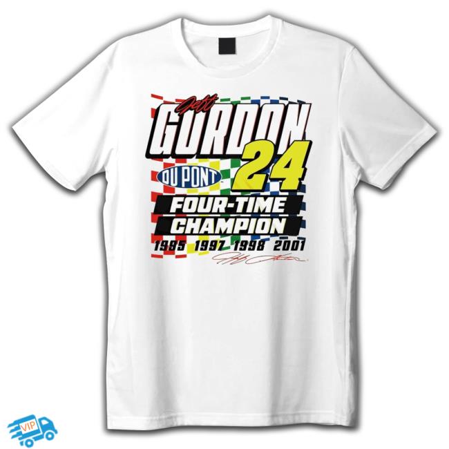 Trending Jeff Gordon 24 Four Time Champion Signature Hoodie Trending Jeff Gordon 24 Four Time Champion Signature Unisex Sweatshirt