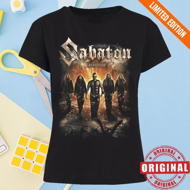Sabaton Merch Store The Great Tour Of North America 2019 T-Shirt Women Tee
