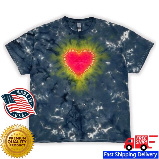 Official Radiant Heart Tie Dye Hoodie Sweatshirt