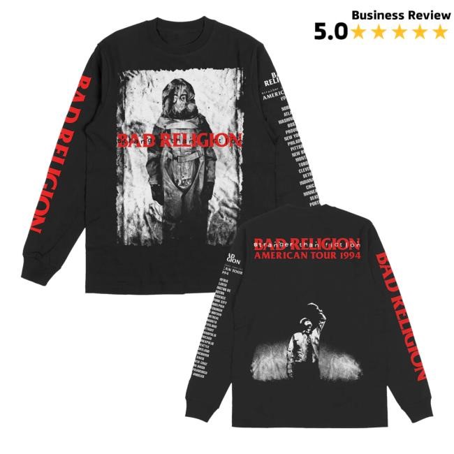 Bad Religion Store Stranger Than Fiction American Tour 1994 Funny Shirt Bad Religion Stranger Than Fiction American Tour 1994 Shirt