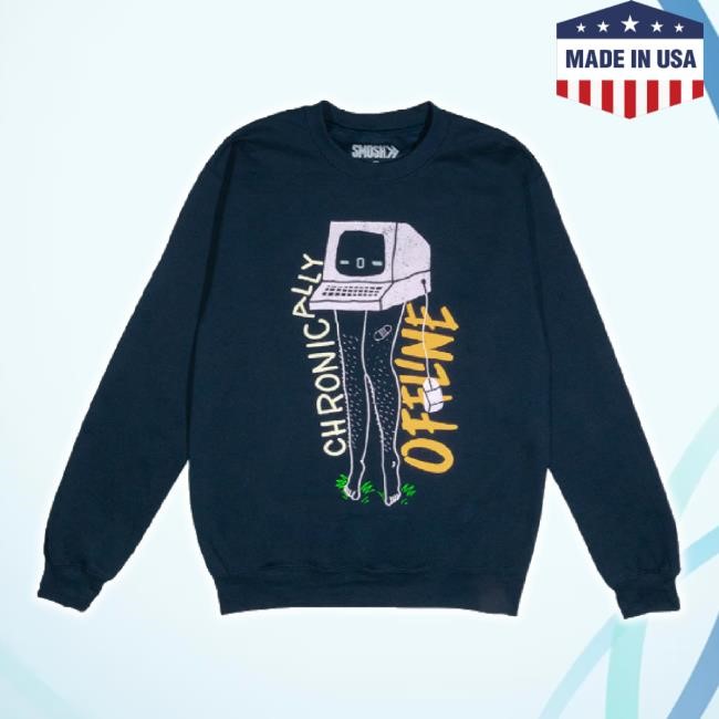 Official Chronically Offline Hoodie Sweatshirt Smosh Store Shop Merch