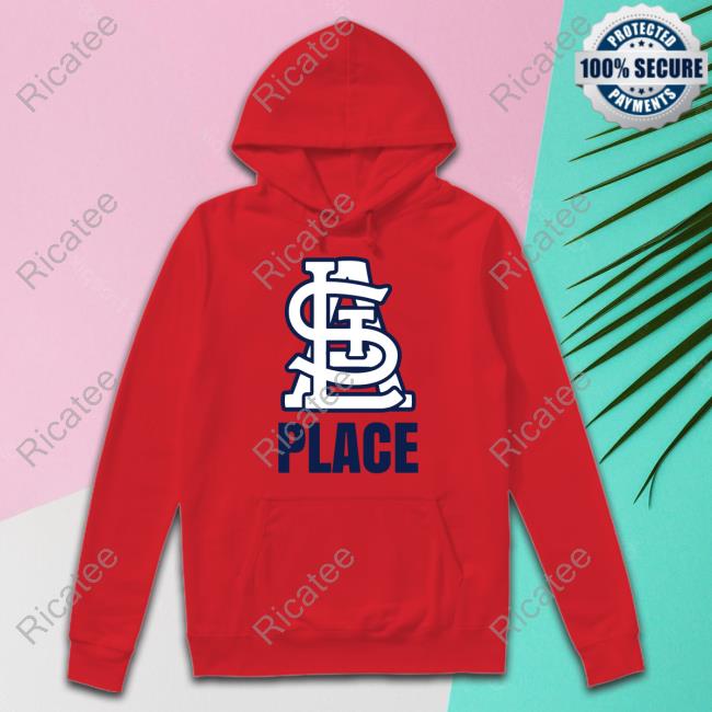 St. Louis Cardinals Place Hooded Sweatshirt Obvious Shirts St. Louis Cardinals Place Sweatshirt