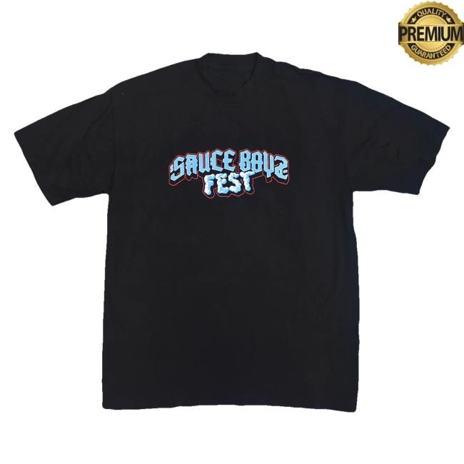 Eladio Carrion Merch Store Sauce Boyz Fest Tee - Black t-shirt, hoodie, tank top, sweater and long sleeve t-shirt