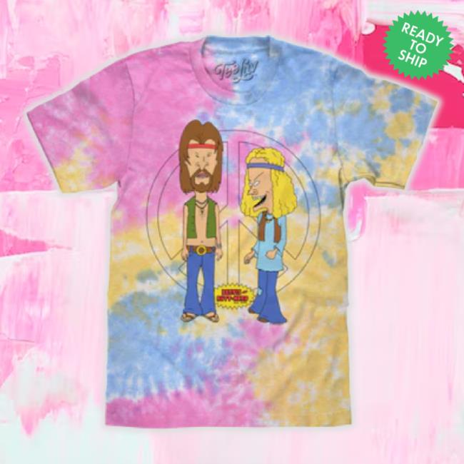 Beavis And Butthead Hippie Tie Dye TankTop- Sherbert Tie Dye