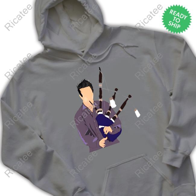 Character Playing Bagpipes Greeting Tee Shirt