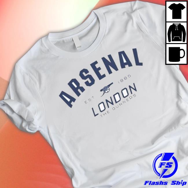 Arsenal Since 1886 White Gunners shirt Arsenal Since 1886 White Gunners Shirt