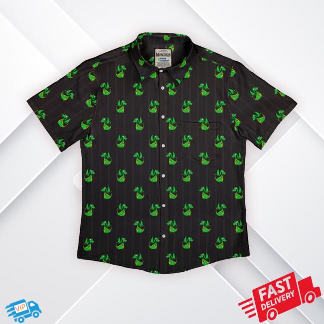 Geektropical Ready-To-Ship Munchkin Plutonium Dragon Button Up T-Shirt
