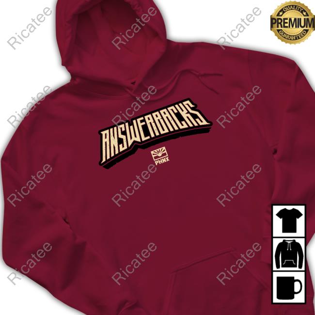 Answerbacks Red Hoodie Phnxlocker Store Answerbacks Tee Shirt