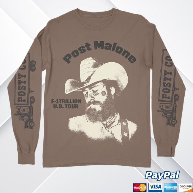 Post Malone Merch Store F-1 Trillion Tour Hooded Sweatshirt Post Malone Merch Store F-1 Trillion Tour Shirt