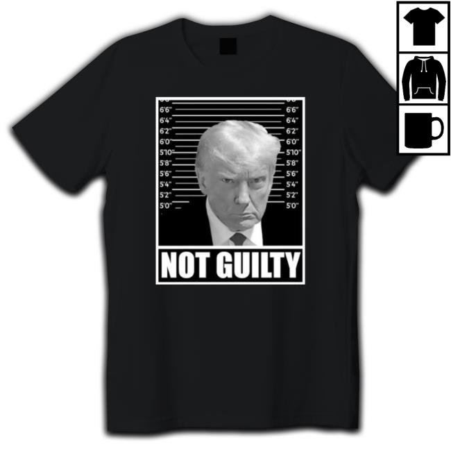 Hodgetwins Trump Mugshot Not Guilty New Shirt Official Hodgetwins Trump Mugshot Not Guilty Classic Shirt