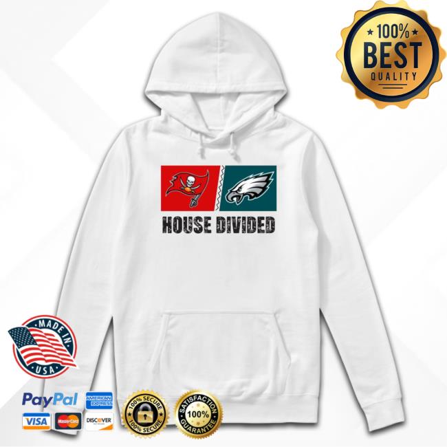 Tampa Bay Buccaneers Vs Philadelphia Eagles House Divided Tee Shirt Tampa Bay Buccaneers Vs Philadelphia Eagles House Divided T Shirt