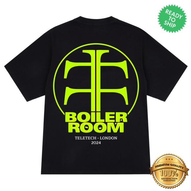 Official Boiler Room Merch Teletech T-Shirt Black Crewneck Sweatshirt