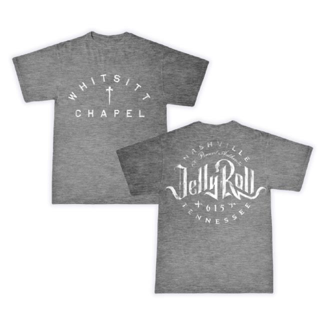 Original Jellyroll615 Merch Store Heather Gray Whitsitt Chapel Classic Shirt Jellyroll615 Shop