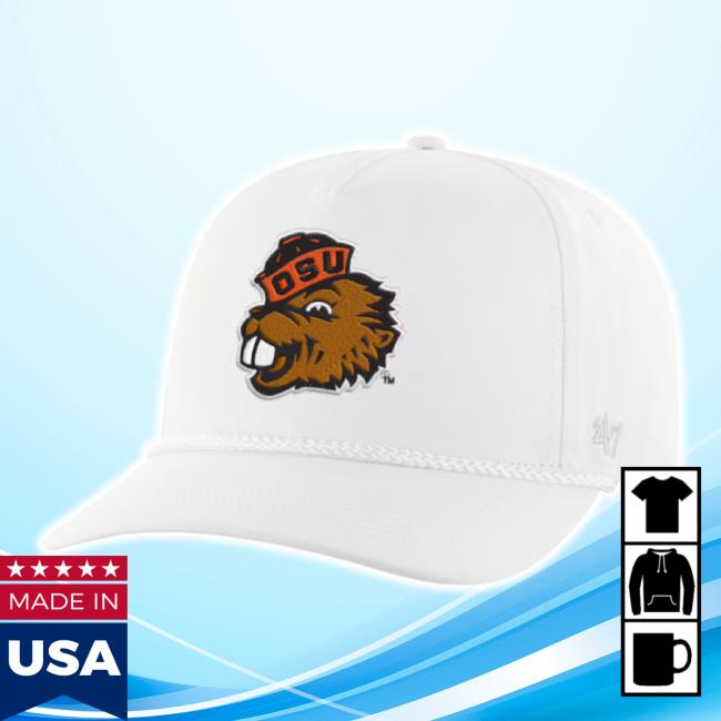 Original 47 White Oregon State Beavers Rope Hitch Adjustable Hat