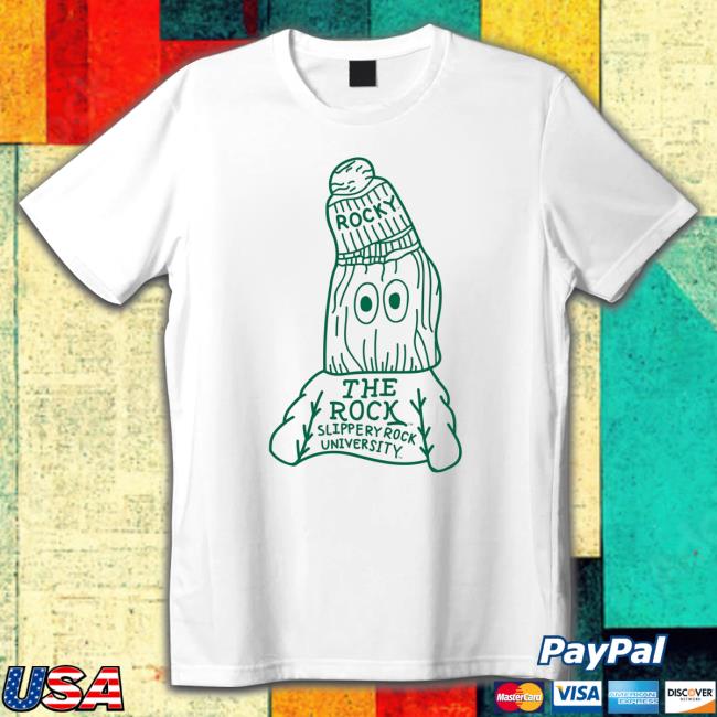 Retro Rocky The Rock Slippery Rock University shirt
