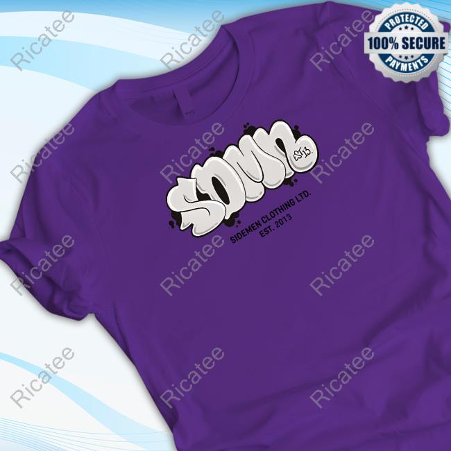Sidemenclothing Sdmn Bubble Graffiti Tee
