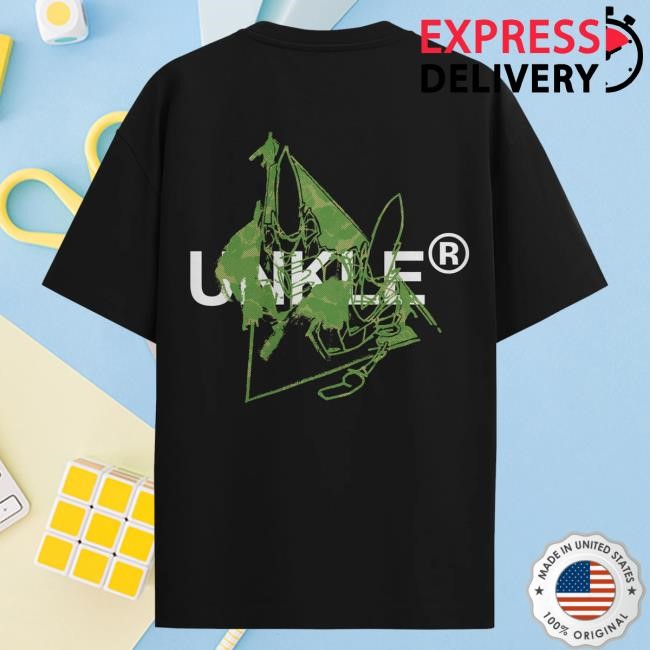 Unkle Store Merch 001 Unkle New Text Logo - Halftone Camo T-Shirt (Black) Long Sleeve Shirt