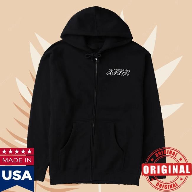 Trending Shop Xplr Merch Store Floral Note Zip Up Hoodie Black Funny Shirt