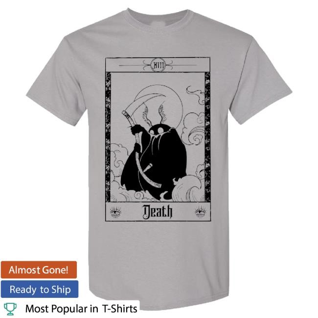 Silky Screens Merch Cryptid Tarot Death Mothman T-Shirt, Hoodie, Tank Top, Sweater And Long Sleeve T-Shirt