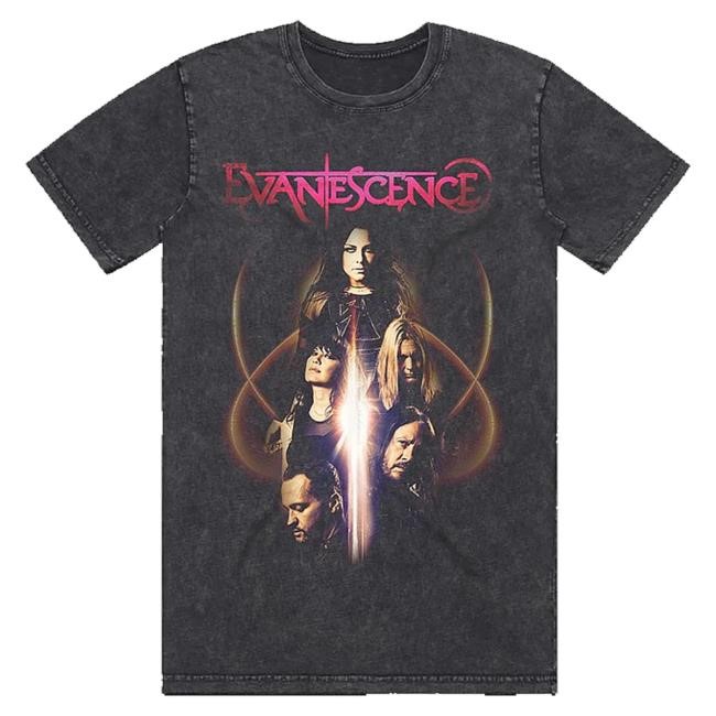 Official Evanescence Store Merch Admat Photo Mineral Wash Sweatshirt