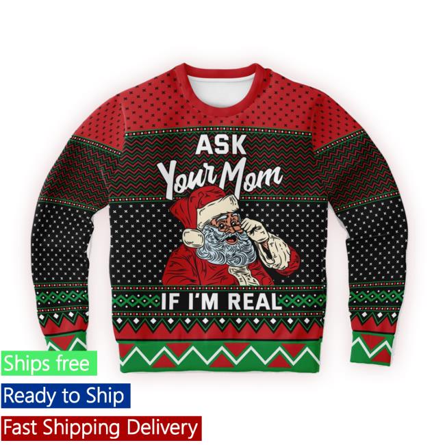 Kayzers Funny Santa Saying Christmas Ugly Christmas Sweatshirts