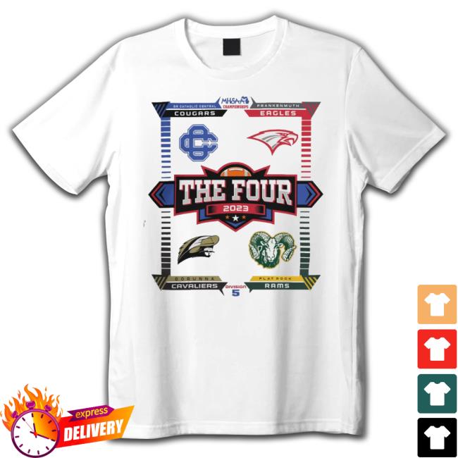 Trending 2023 Mhsaa Football Division 5 The Four Logo Classic Shirt Gray