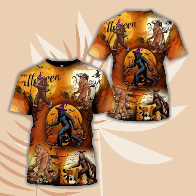 Bigfoot Witch Halloween Costume 3D All Over Print Sweaters