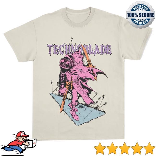 Trending Technoblade Merch Blood God Long Sleeve T Shirt Cream