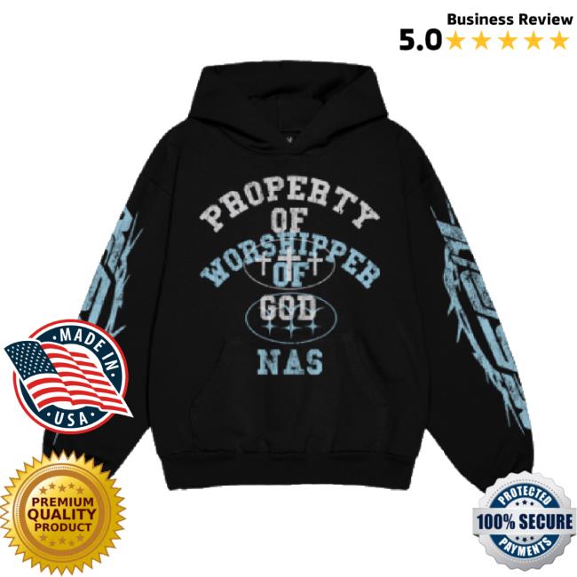 Trending Lil Nas X Store Merch Property Of God Pullover Hoodie Sweatshirt Blue Lilnasxstore Shop