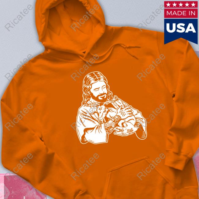 Jesus Loves Satan Baphomet Goat Hoodie