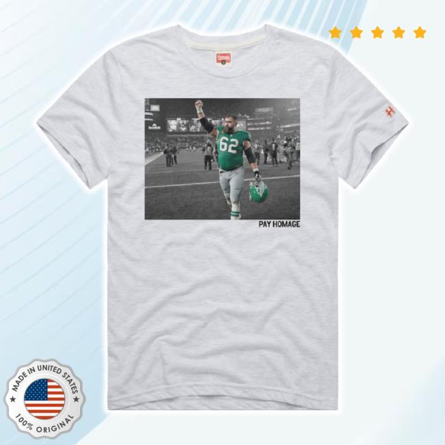 Trending Unisex Philadelphia Eagles Jason Kelce Homage White Retirement Tri-Blend Shirt
