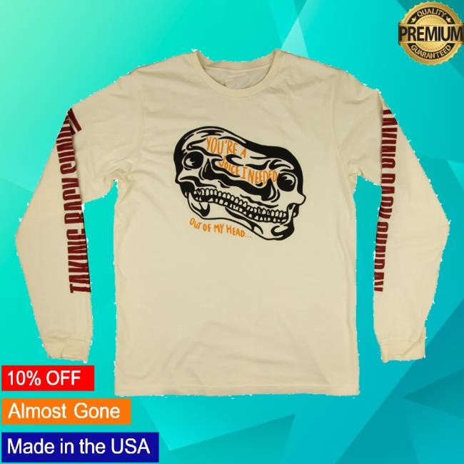 Taking Back Sunday Store Taking Back Sunday Skull Long Sleeve Hooded Sweatshirt