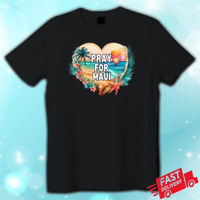 Pray For Maui Pray For Hawaii Wildfire Support Heart Sweatshirt