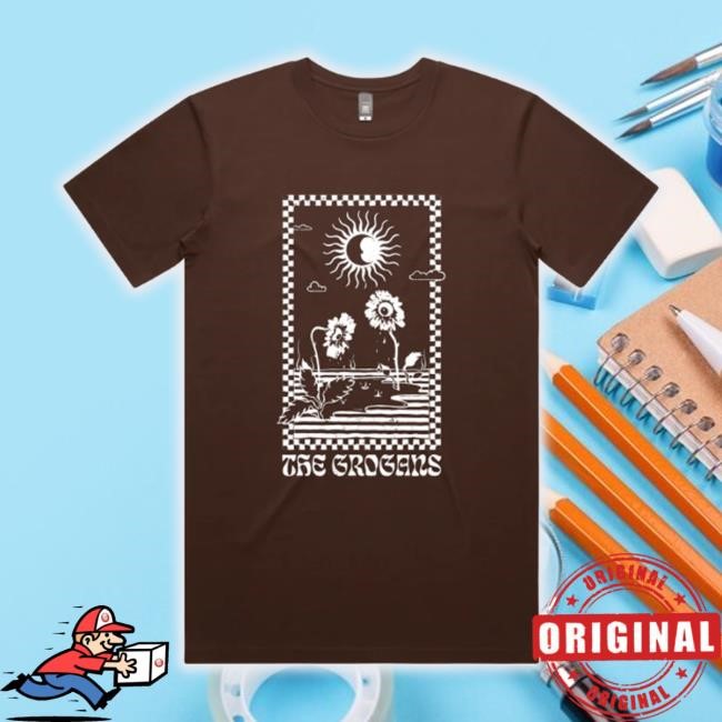 Official 24Hundred Store Flower Tee Brown T-Shirt