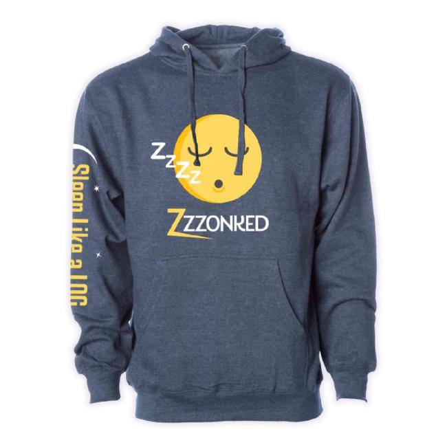 Official Higher Breed Merch Store Zzzonked - Sleep Like A Log - Pullover Classic Shirt - Navy Heather Higherbreed Shop