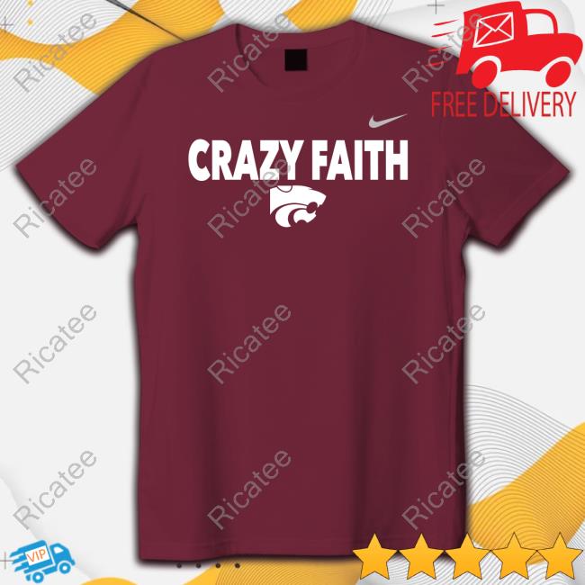 Jerome Tang Crazy Faith K-State Hoodie Coach Jerome Tang Wearing Crazy Faith Hoodie