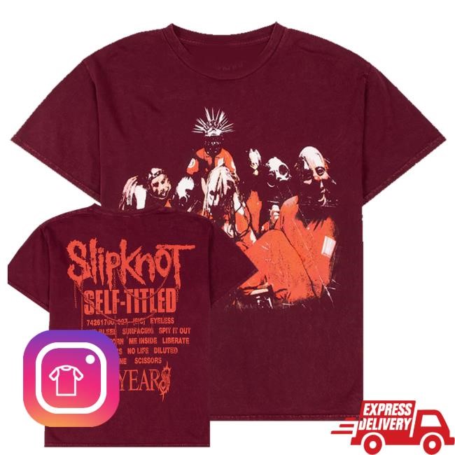 Slipknot Merch Shop Store Self Titled 25 Years Long Sleeve Shirt