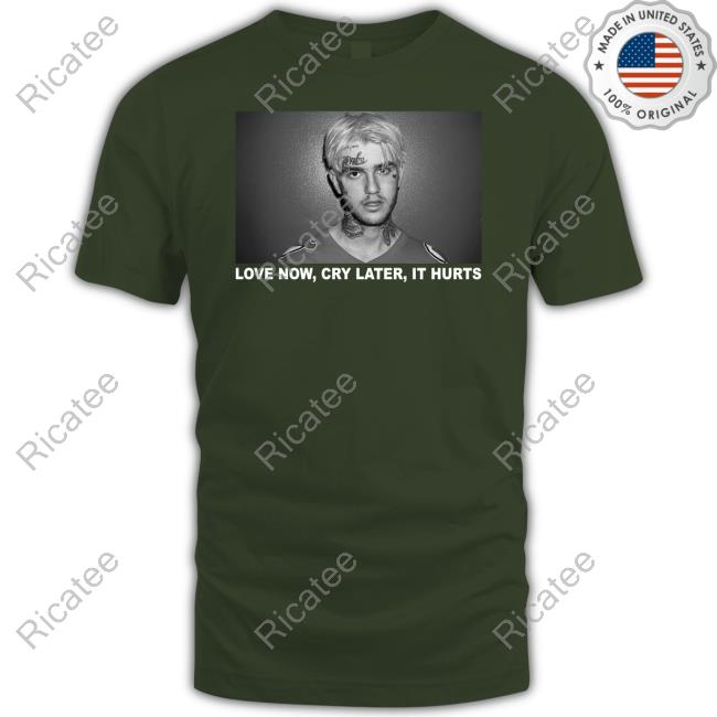 Dj Cloonee Wearing Love Now Cry Later It Hurts Lil Peep Shirt