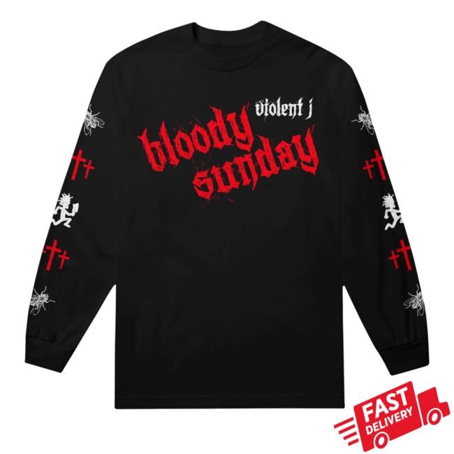 Insane Clown Posse Merch Shop Violent J Bloody Sunday Icon Black Tank Top