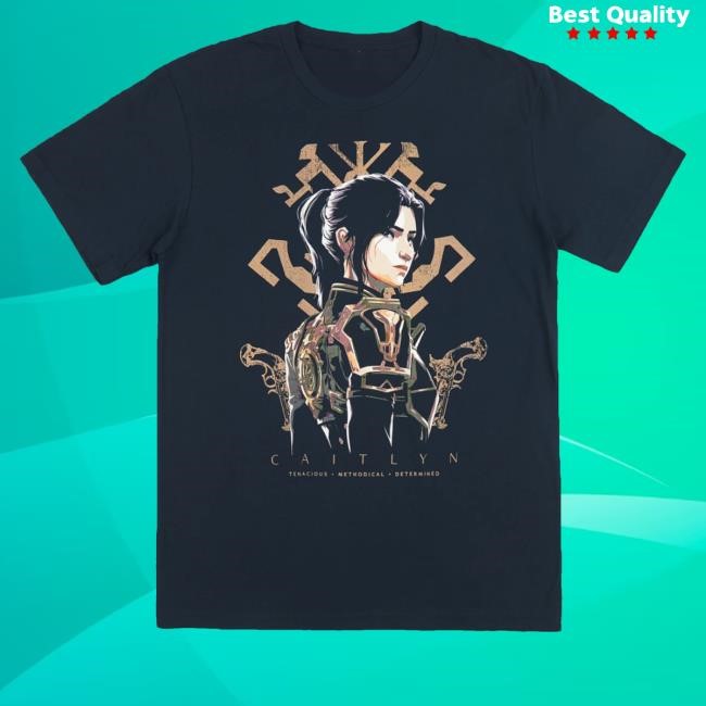 Official Heroes & Villains League Of Legends Caitlyn With Kiramman Insignia Crewneck Sweatshirt