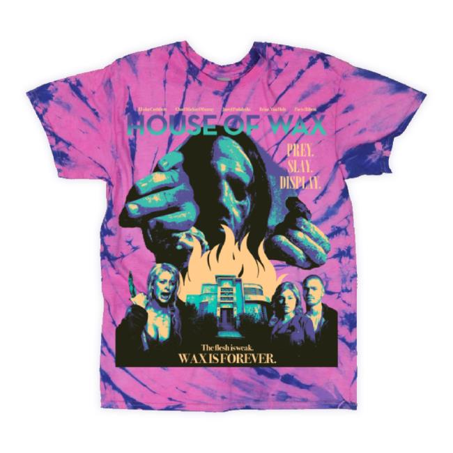 Official Studio House Designs Merch Store House Of Wax Tiedye T-Shirt