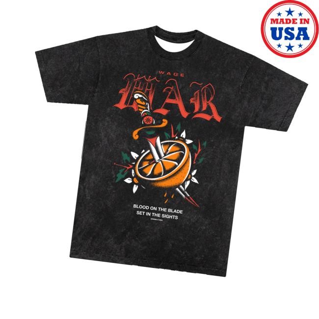 Wagewar Band Merch Blood Orange Tee