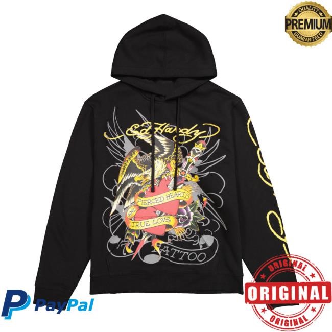 Ed Hardy Pierced Eagle Mens Zip Hoodie Edhardyoriginals Merch Store