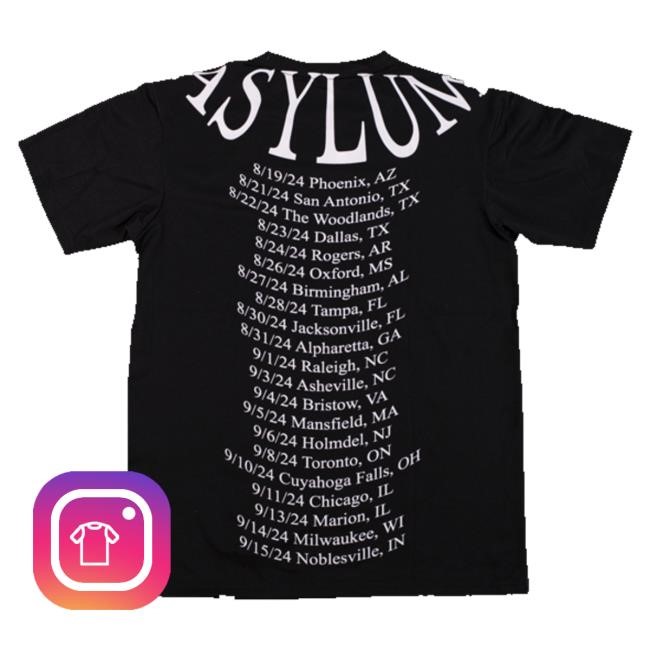 Soul Asylum Merch Store Shop Summer 2024 Tour Warp Logo T-Shirt