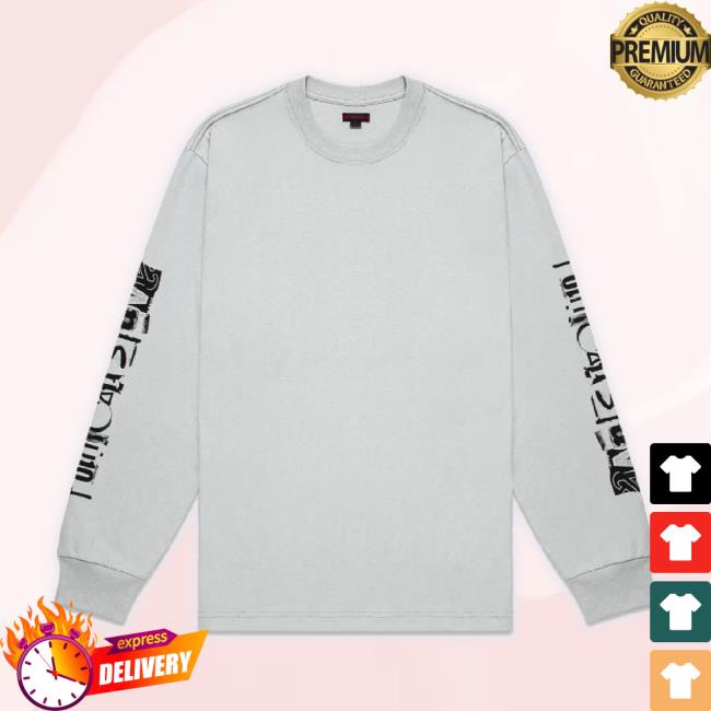 Official Juice Store Clot Political Slave Text L/S Merch Store (Grey)